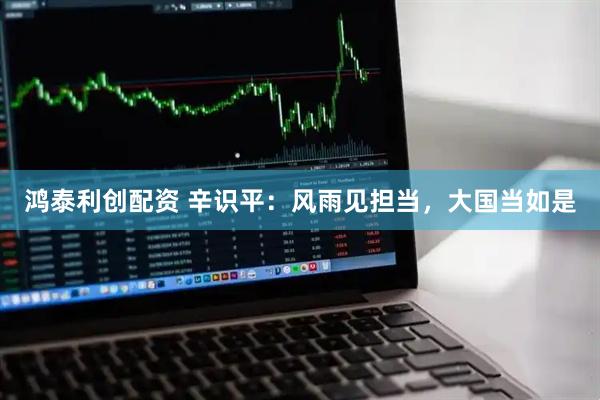 鸿泰利创配资 辛识平：风雨见担当，大国当如是